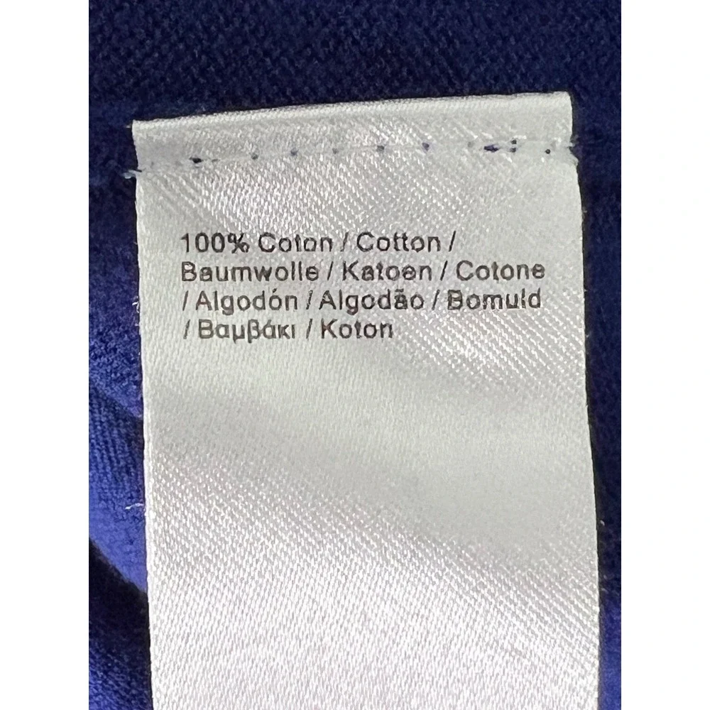 Lacoste Mens Royal Blue Quarter Zip Pullover Sweater Size US Medium FR 4